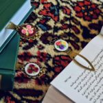 نشانه کتاب فلزی گلگلی نشانک